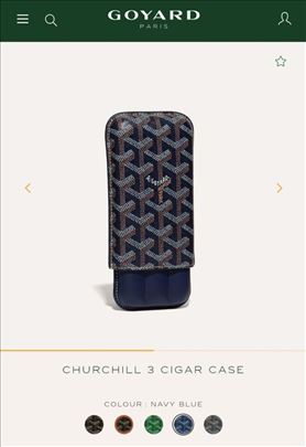 Goyard 3 cigar case