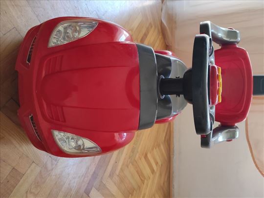 Dečji auto guralica sa ručkom i zvukom – očuvan (P