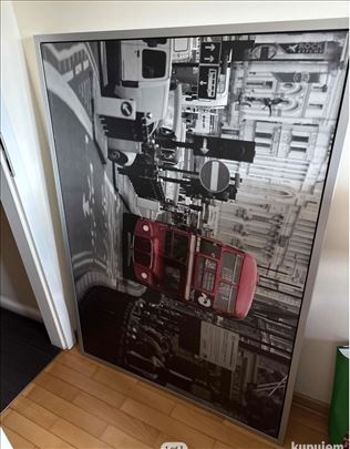 London Ikea slika u ramu 140x100
