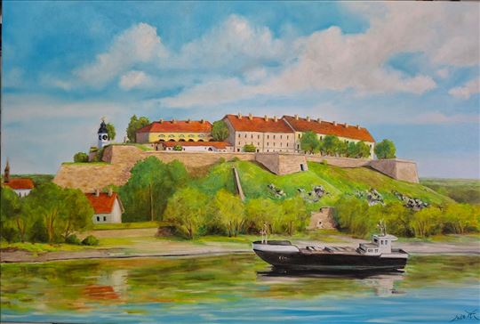 Petrovaradinska tvrdjava ulje na platnu 40x60cm