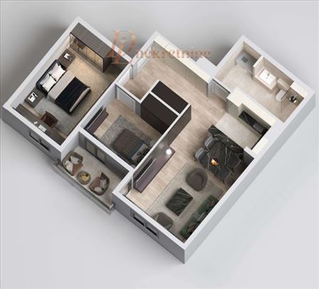 Ekskluzivno 1%-Novogradnja-Trosoban 62m2- Stan 14