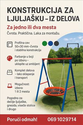 Konstrukcija za ljuljašku iz delova