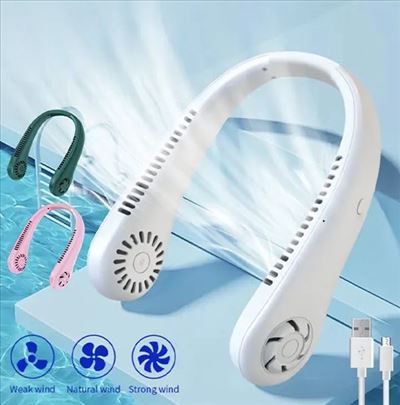 Prenosni ventilator za vrat USB novo