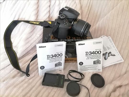 Nikon D3400 sa obj. 18-55 ili 18-105 5437 okidanja