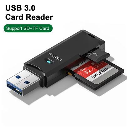 Čitač kartica Brzi 2u1 USB 3.0 TF i SD čitač