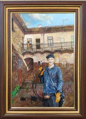 Slika DUGME SRECE 75x55cm