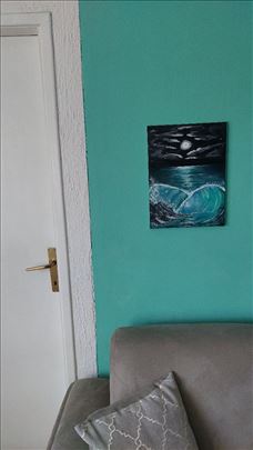 Srebrni sudar Akril na platnu (30x40 cm)