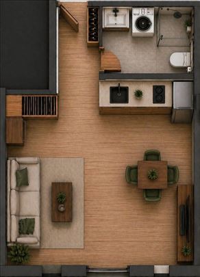 Stara Pazova, Novi Banovci, Stan, 1.0, 29m2