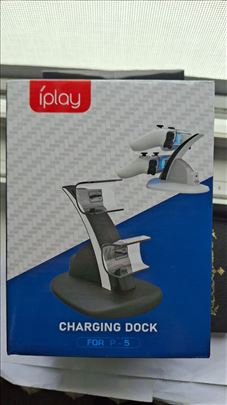 Dupli stalak punjač za Kontrolere PS5 (Novo)