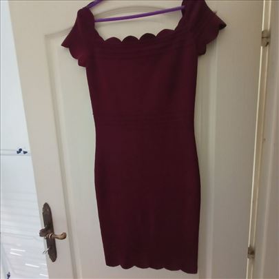 Lipsy bordo trikotaza haljina vel.40/38 novo