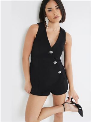 River Island crni kombinezon vel.S novo