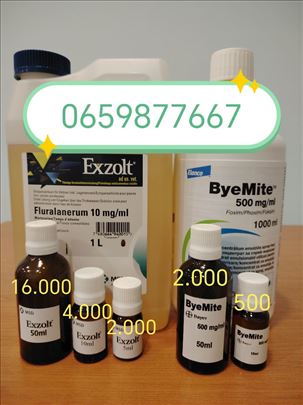ByeMite i Exzolt (Crvena grinja,Pipa...)