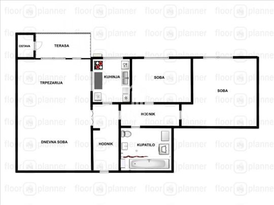 Dvoiposoban stan 65 m², Sajmište, Novi Sad, 8/8