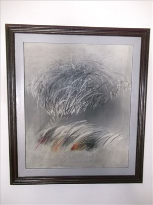 Aleksandar Kačar - Trava - tempera na platnu