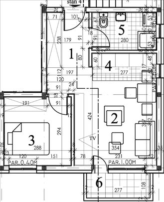 Novogradnja Ledine – 1.5 stan 37m², parking mesto