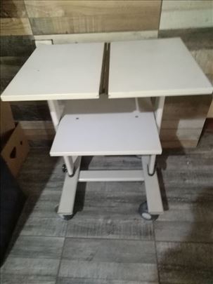 funkcionalni sto - polica sa točkićima