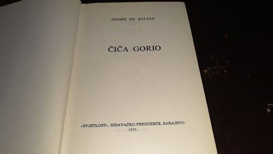 Onore De Balzak - Čiča Gorio