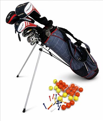 Kompletan golf set, torba + palice + lopte + tees