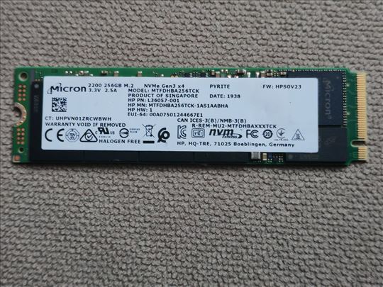 MICRON 2200 256GB SSD M.2 dostupno odmah