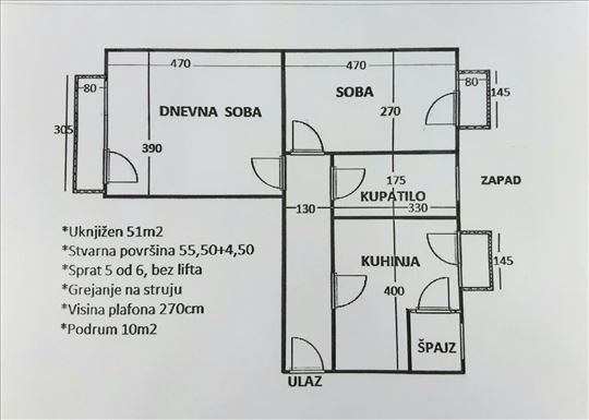 Dvosoban stan sa tri terase u Paviljonima