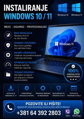 Instaliranje windows 10/11
