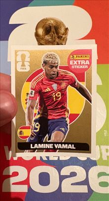 Lamine Yamal Golden Extra Sticker Panini WC 2026 