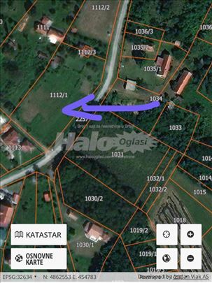 Prodajem plac 2.5 km od crkve u Preljini, 20 ari