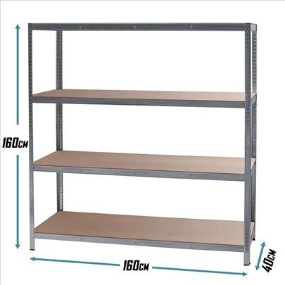 SuperHome 160x160x40cm 4x175kg Metalna Montažna Po