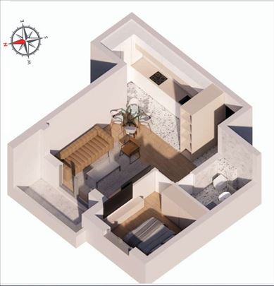 Stara Pazova, Stari Banovci, Stan, 1.0, 47m2