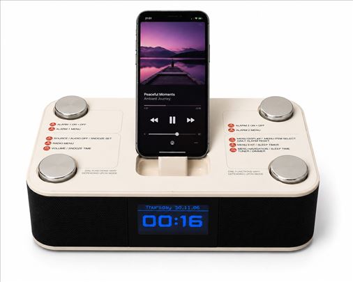 XtremeMac Luna iPod iPhone dock radio alarm