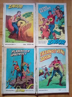 Zagor-Komplet od 4 Specialna Broja (Dnevnik Izdanj