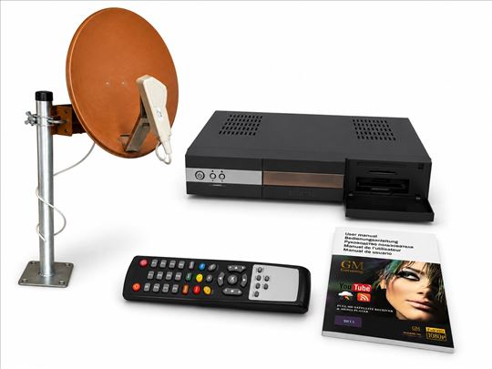SAT antena komplet + receiver, uvoz CH