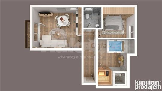 Dvosoban apartman na Divčibarama, 58 m² – novograd