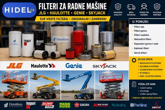 FILTERI ZA RADNE MAŠINE–JLG,HAULOTTE,GENIE,SKYJACK