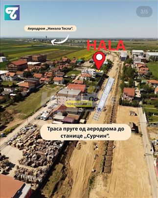 Izdavanje/prodaja NOVE hale - Aerodrom Surčin