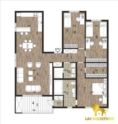Novi Sad, Novo Naselje, Stan, 4, 135,00m2