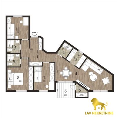 Novi Sad, Novo Naselje, Stan, 4, 79,00m2