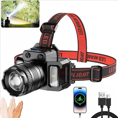 Naglavna lampa LED lampa senzor pokreta zum 360
