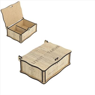 Drvena kutija za tamjan i briket 10x7cm 516610 NOV