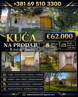 Ekskluzivna investiciona prilika u centru Pačira