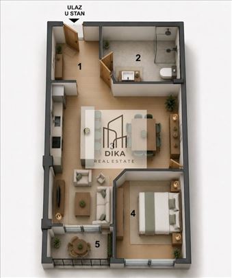 Cvetkova pijaca - Novogradnja - 1.5 - 34,88m²
