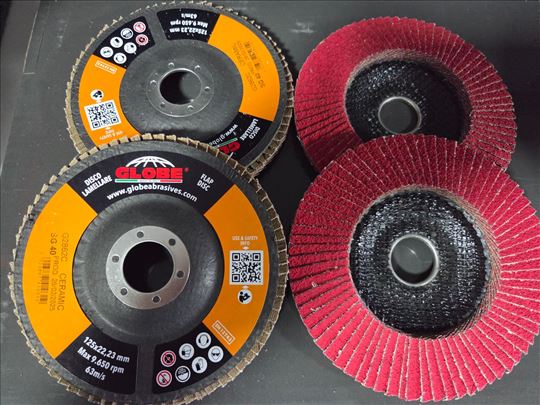 Lamelni disk keramicko zrno GLOBE ITALY 125mm #40