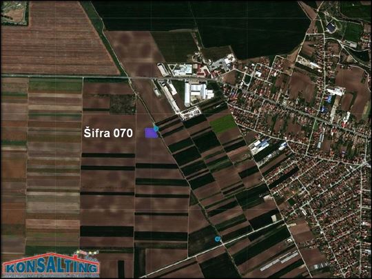 Zemljište u radnoj zoni,Stari Banovci, šifra 070
