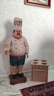 Stara Dekor Reklamna Figura Kuvara