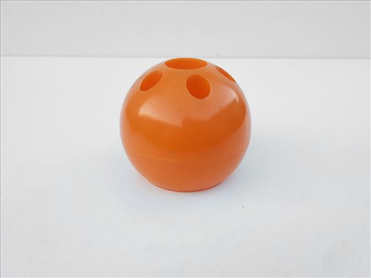 Vintage Space Age EX-YU Plastika oranz stalak za