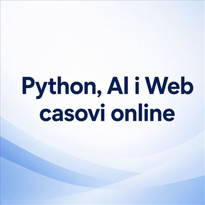 Python, AI i Web Development časovi online
