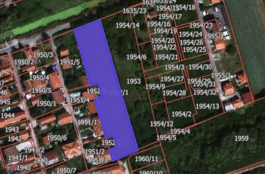 Građevinsko zemljište u Krnjači - naselje Grge A.