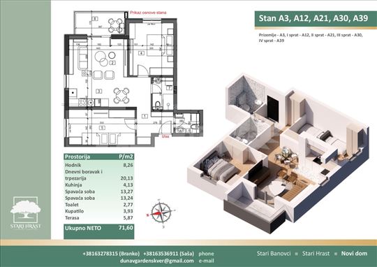 Stara Pazova, Stari Banovci 3.0 71,50m2