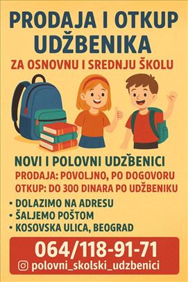 Udžbenici za osnovnu 5,6,7 i 8. razred