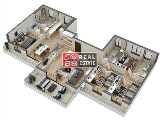 5,0 Vozdovac , Trosarina , lux , nov penthouse ID#
